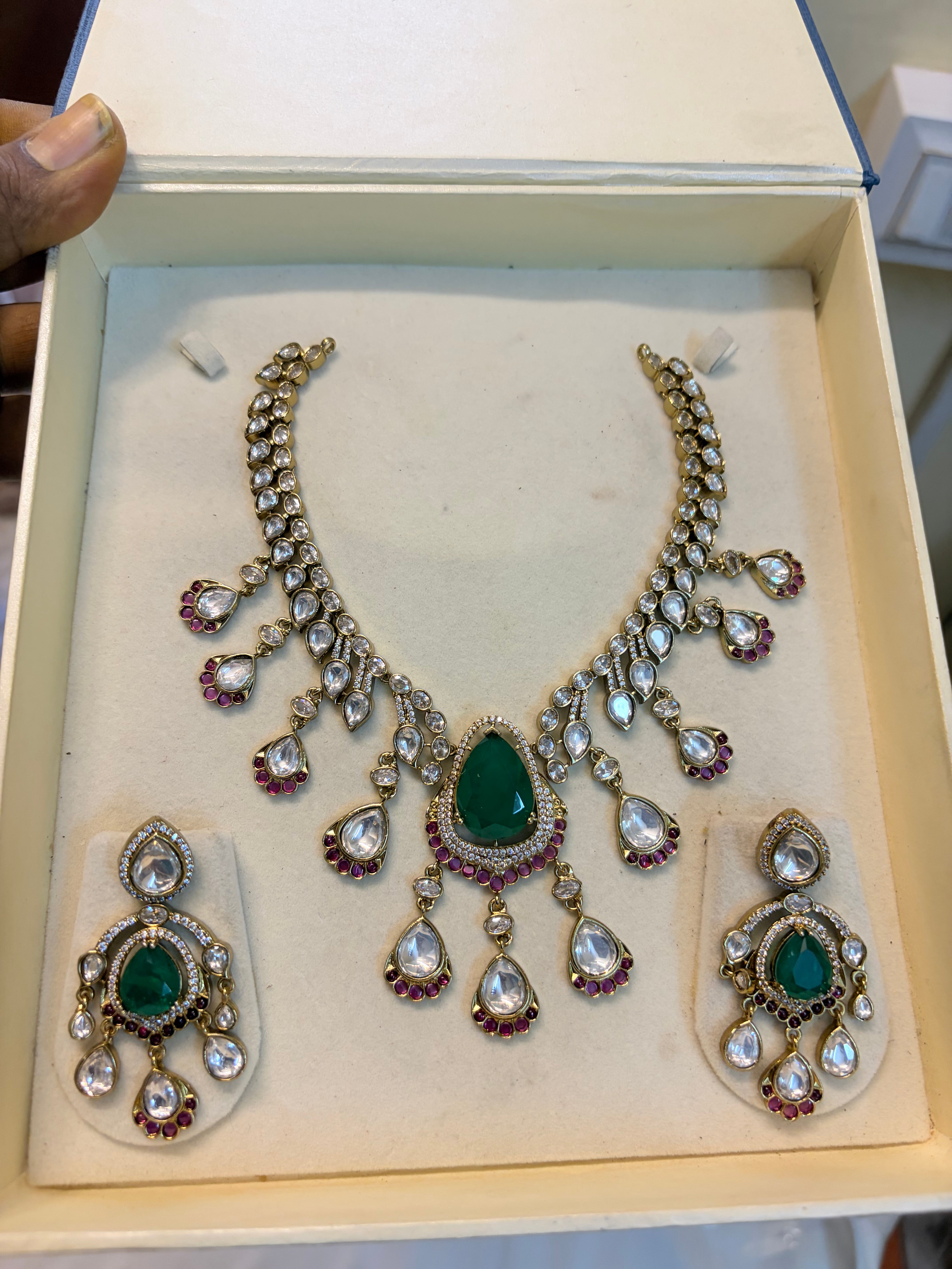 Heritage Polki Kundan jadau necklace set
