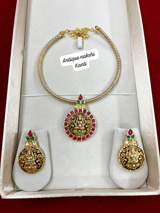 Jadau lakshmi Kanti necklace set