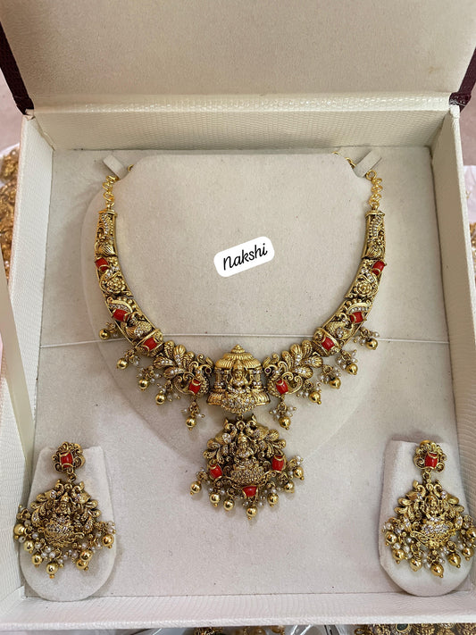 Lakshmi pagadam necklace set