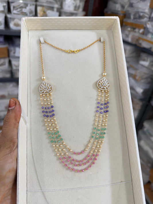Multicolour handmade beads chain