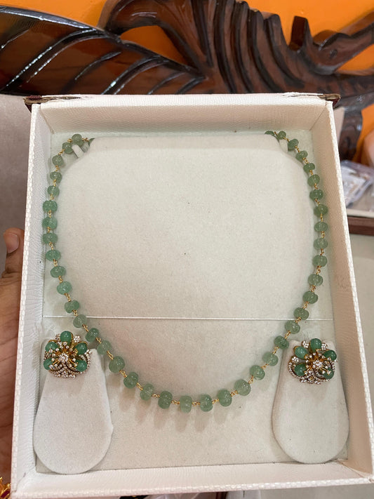 Russian emerald beads chain premium quality