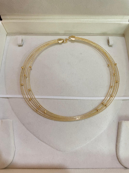 Golden radiance multi-strand imported hasli