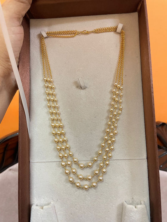 Elegant cascade pearl chain 14inches