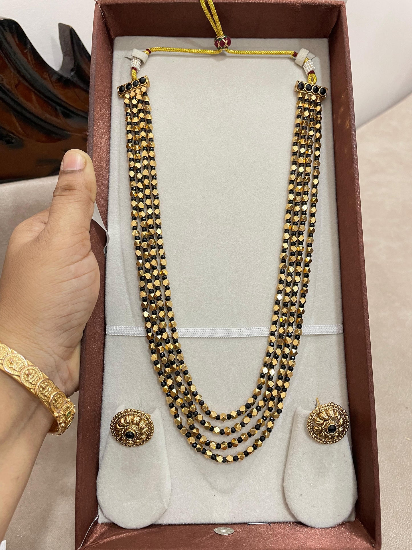 Ashtapailu mala traditional haram 22 to 24inches