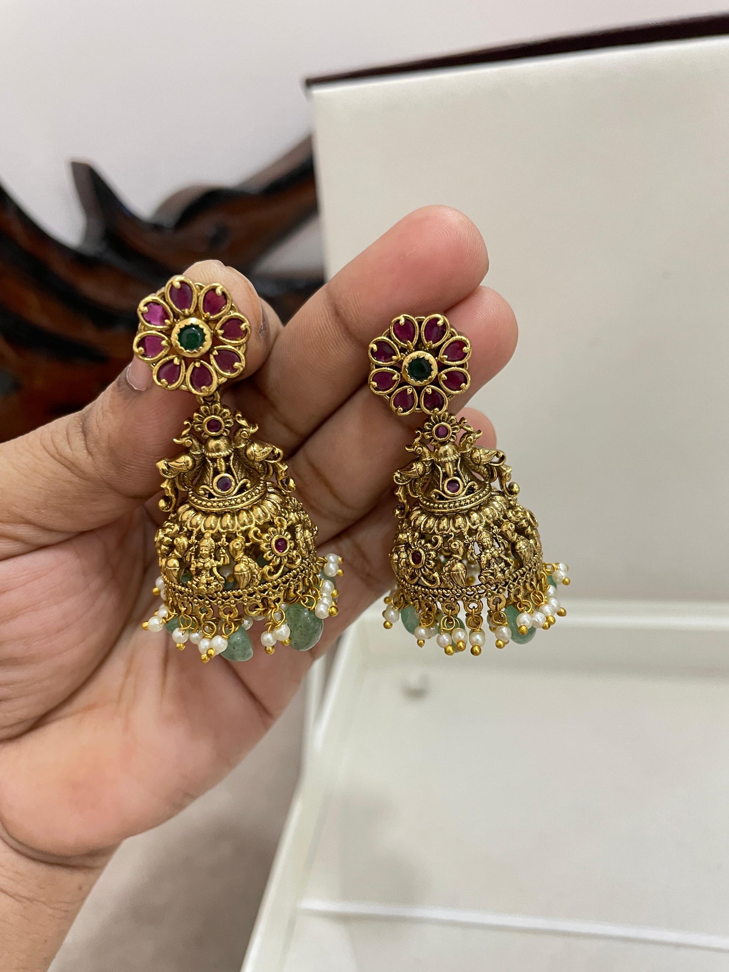 Lakshmi heritage Kemp jhumka