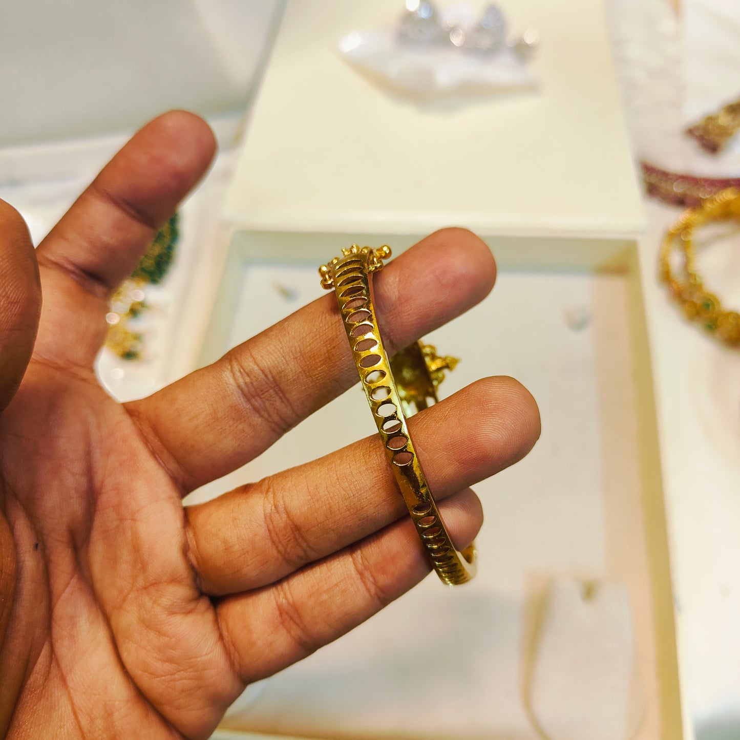 Cz stone gold plated premium quality bracelet