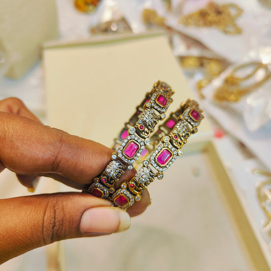 Victoria jadau finish bangles premium quality