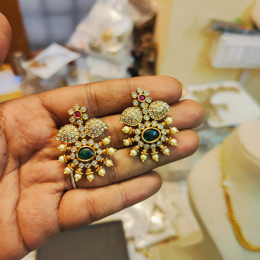 Stunning cz stone earrings