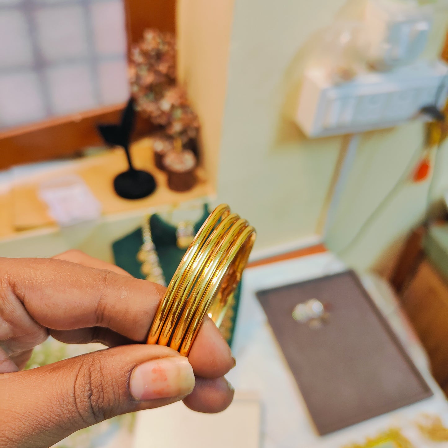 Classic gold plated daily wear bangles set of 4