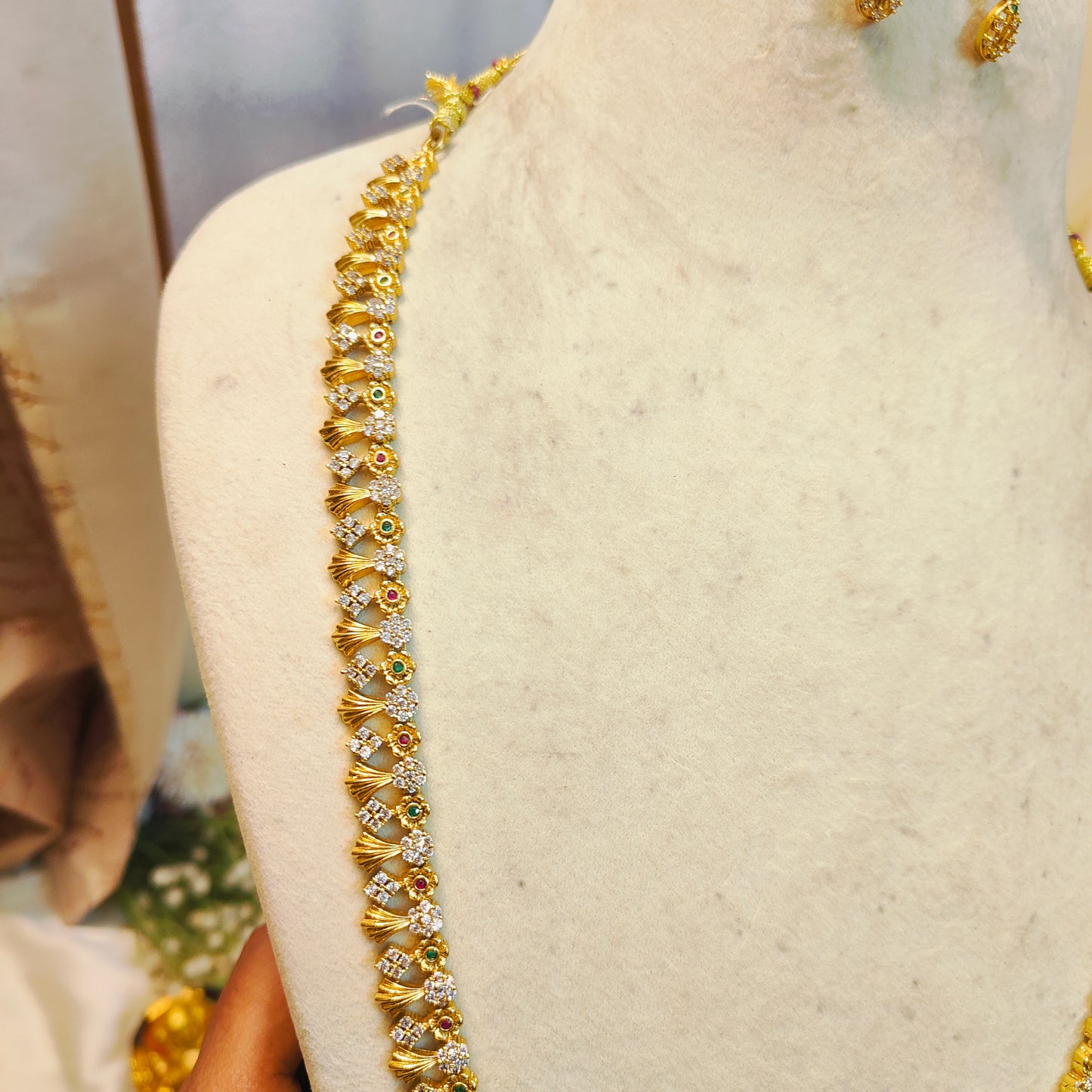 Delicate floral cz haram