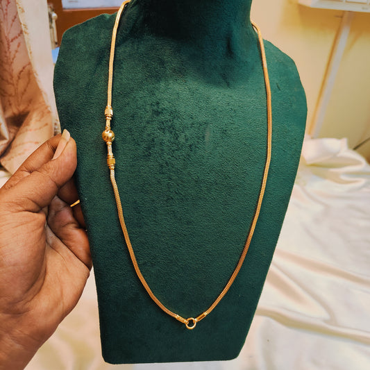 Classic gold plated mangalsutra chain 22inches