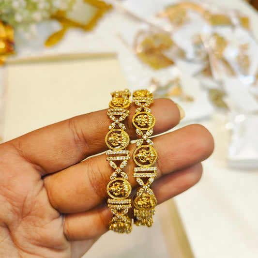 Cz lakshmi bangles