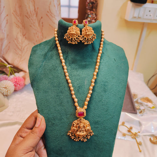 Matte finish lakshmi chain