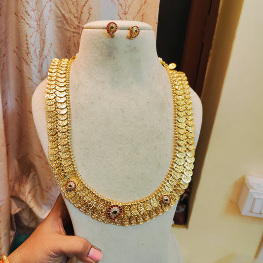 Grand lakshmi coin haram with Kemp detailing