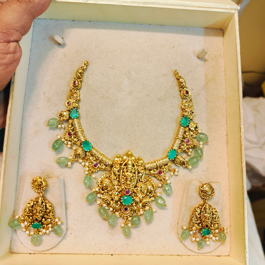 Exquisite antique nakshi Kanti necklace set