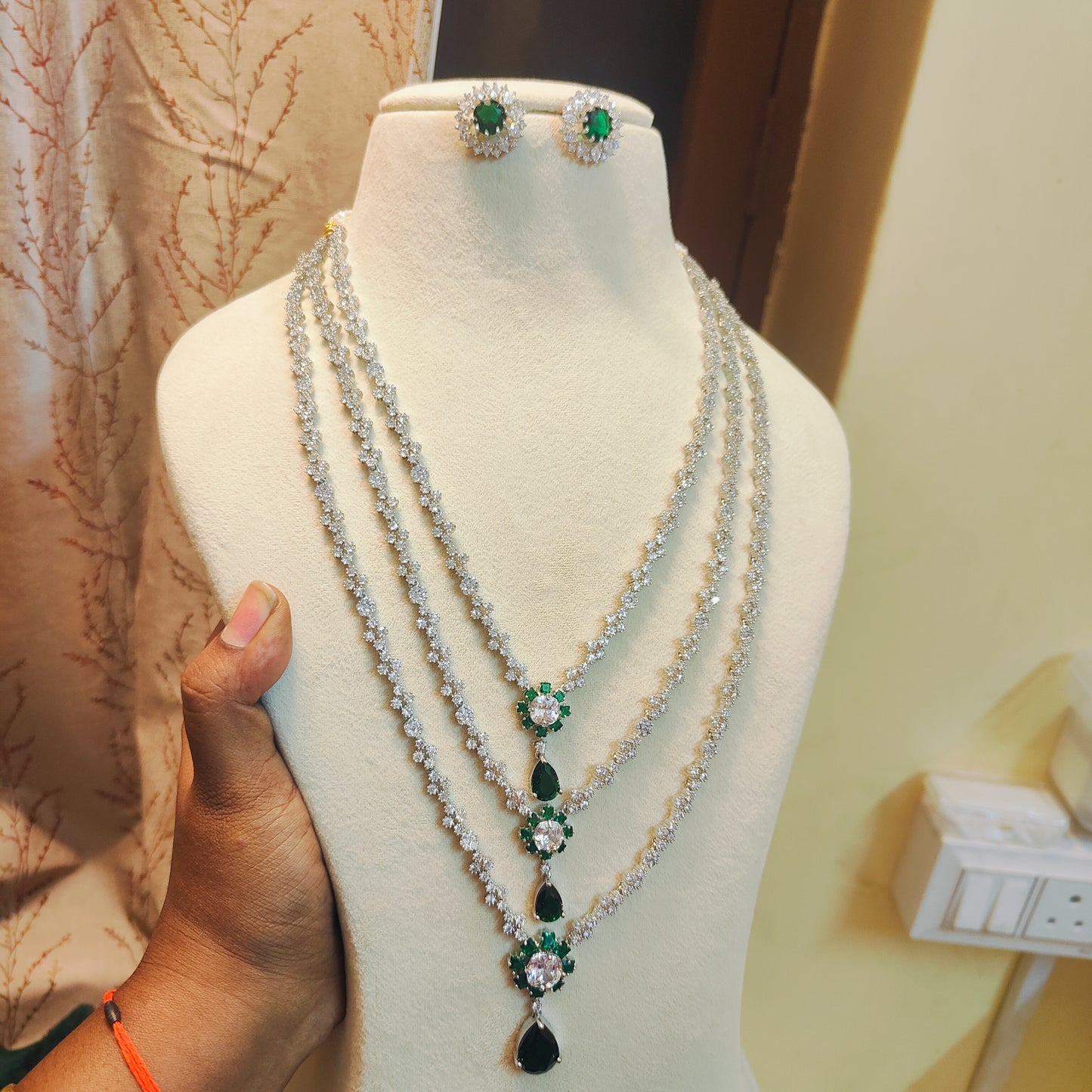 Royal emerald Gj polish layered haram