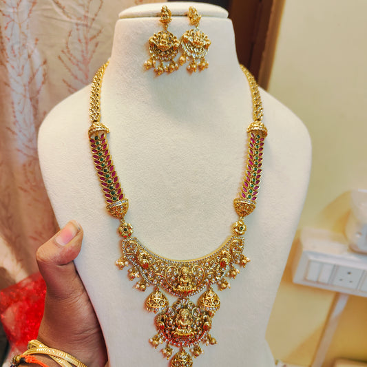 Heritage temple jewellery lakshmi haram