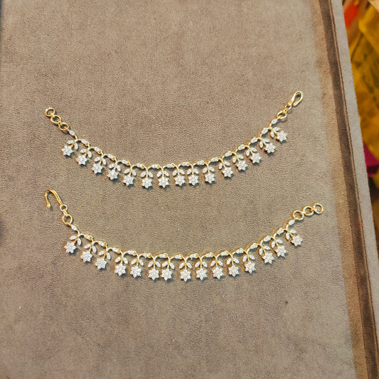 Designer Floral Gj polish earchain