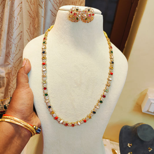 Moissanite Navaratna diamond replica haram