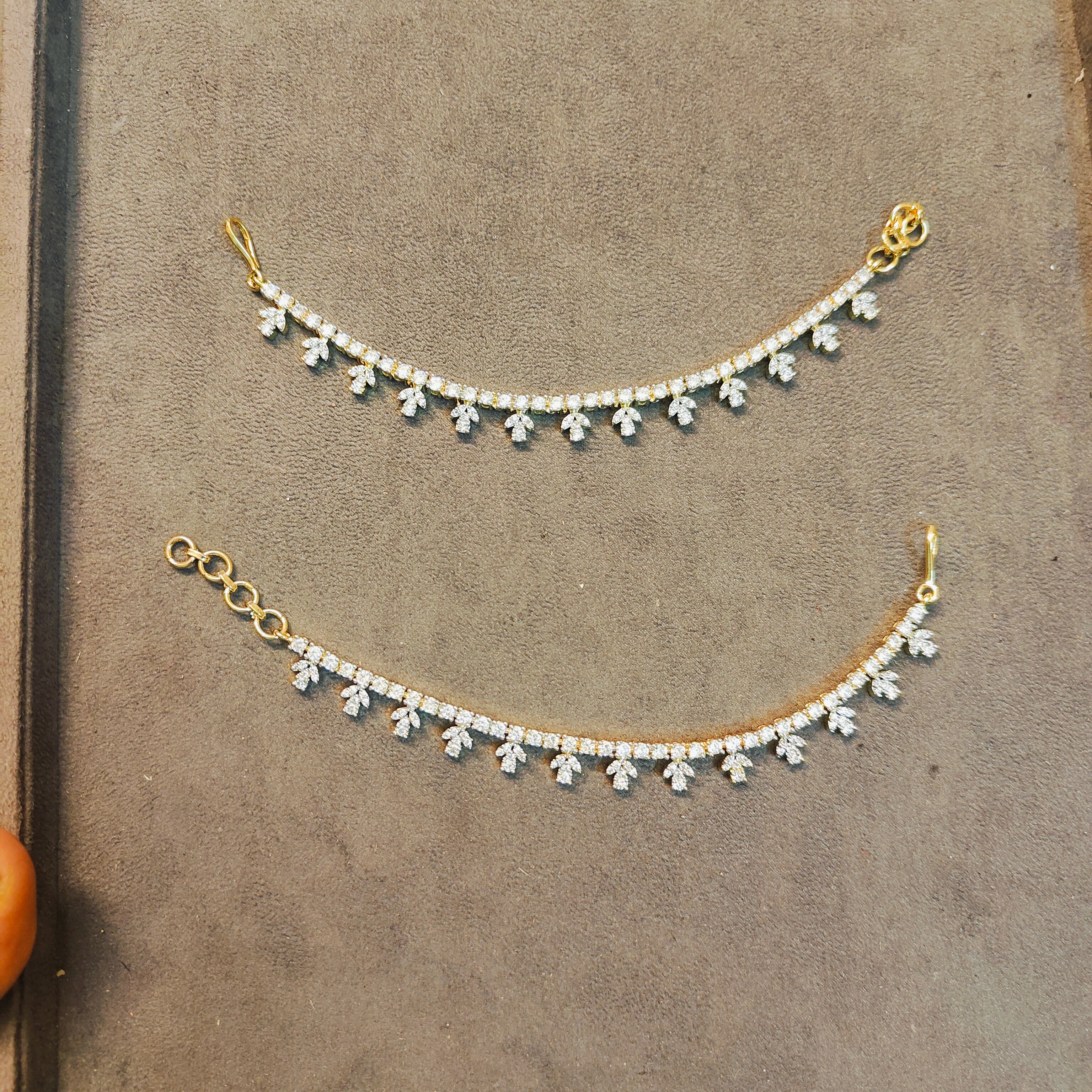 Gj polish Diamond replica leaf model earchain