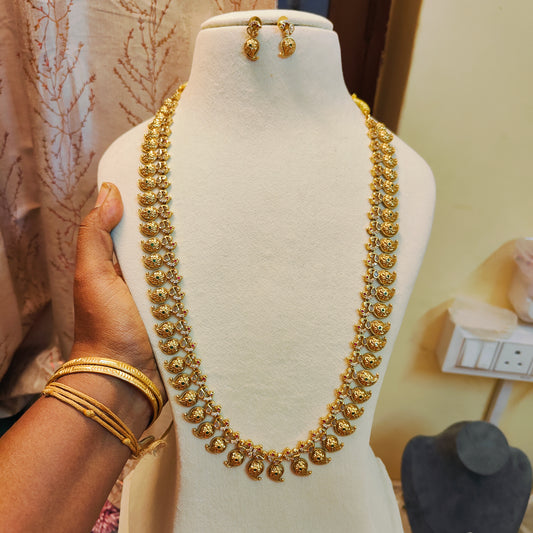 Traditional gold antique finish mango haram