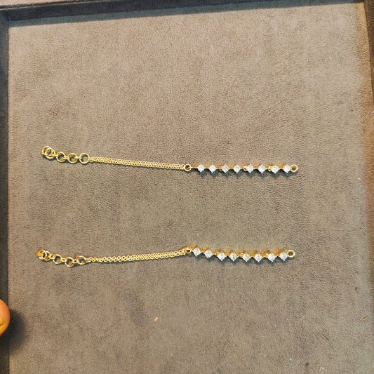 Classic Cz Diamond Look Earchain