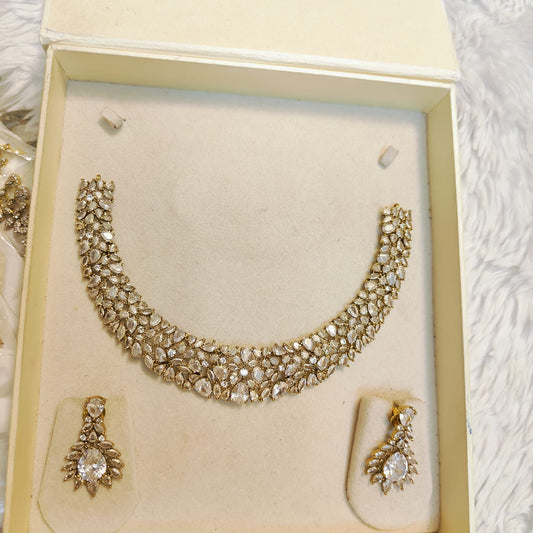 diamond replica design premium quality necklace set