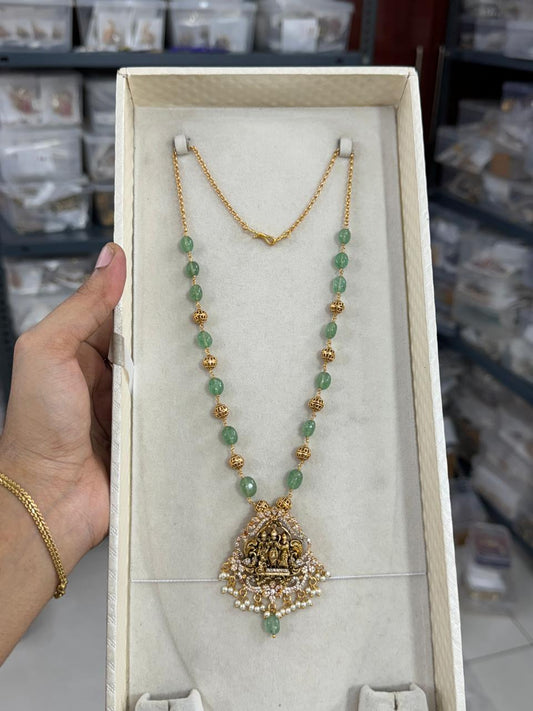 Cz stone locket real strawberry beads