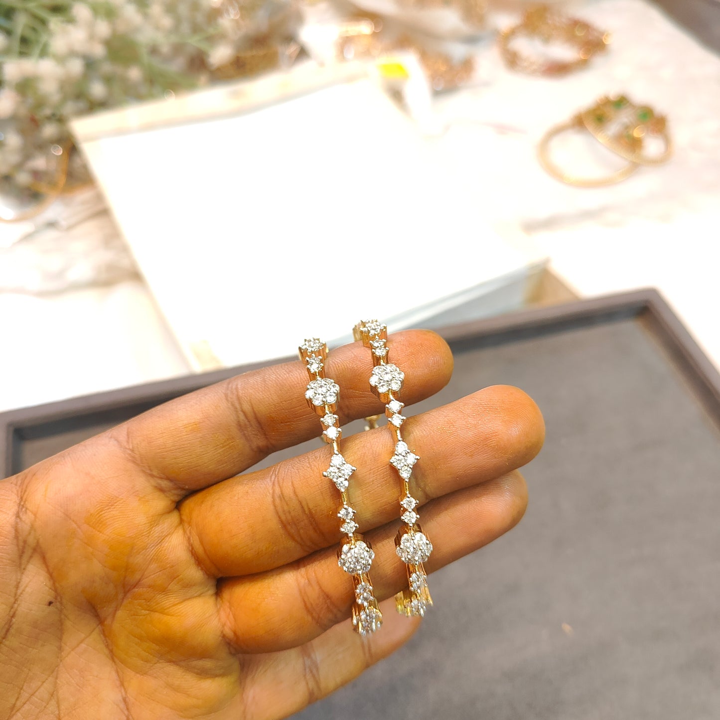 Gj Polish Diamond replica bangles
