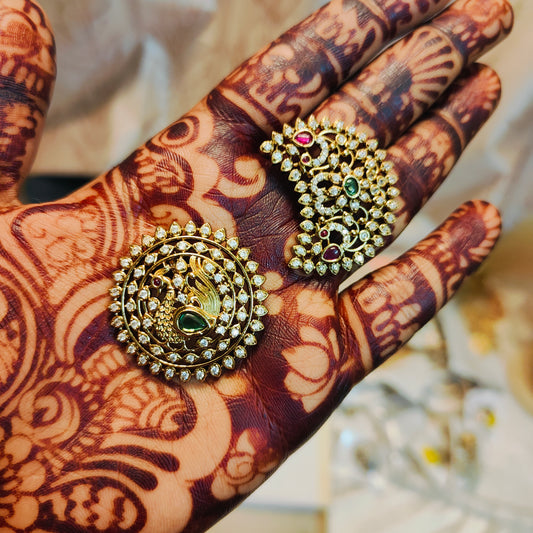 Cz sun and moon hair accessories