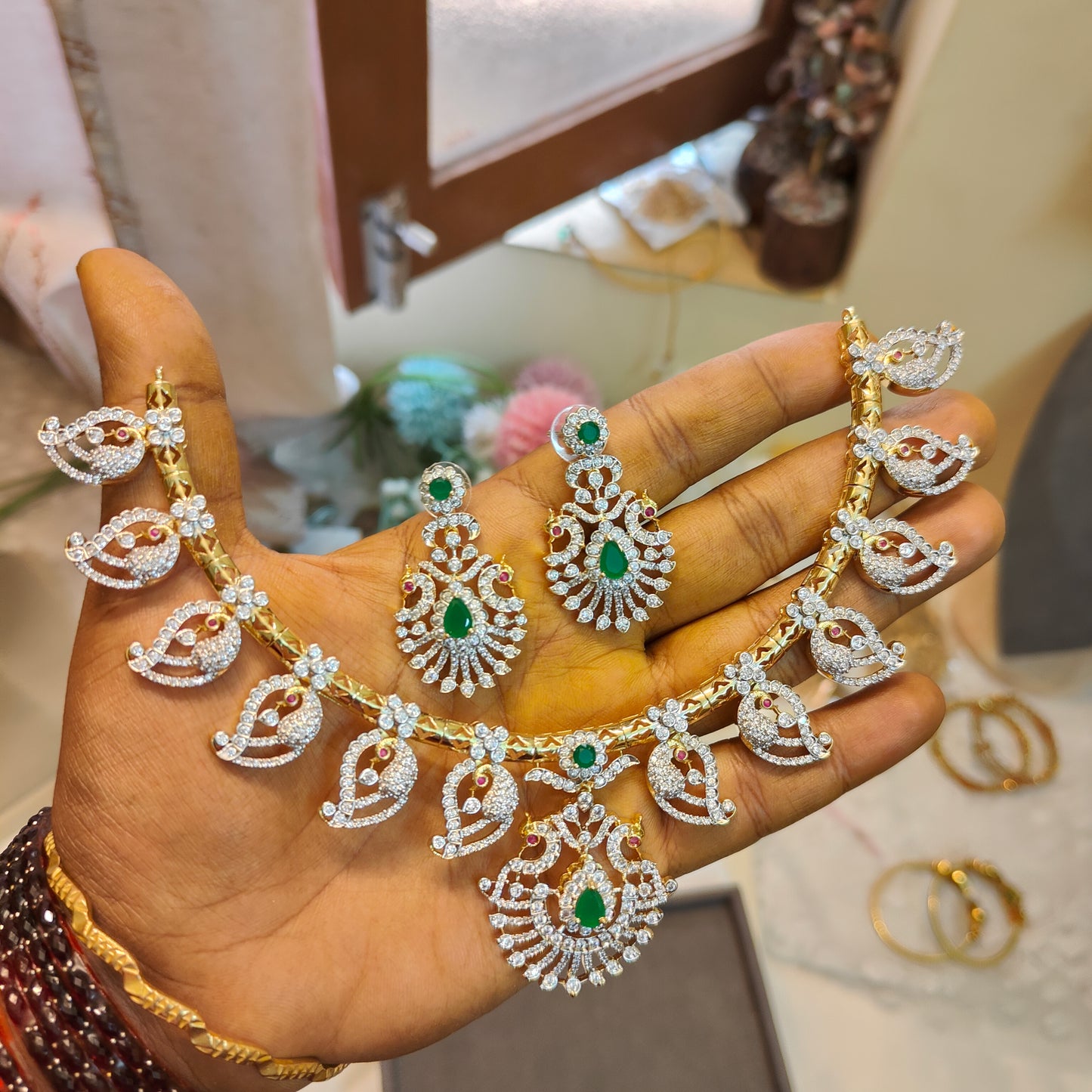 Gj polish Mango Kanti necklace set