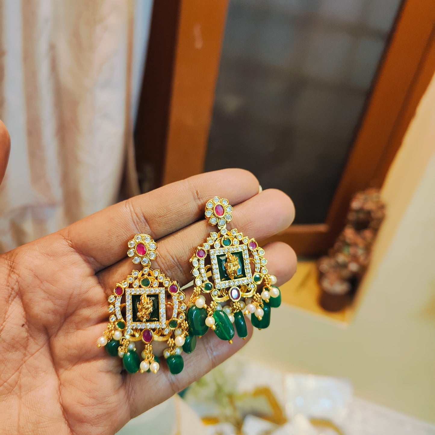 Emerald narsimha haram premium quality