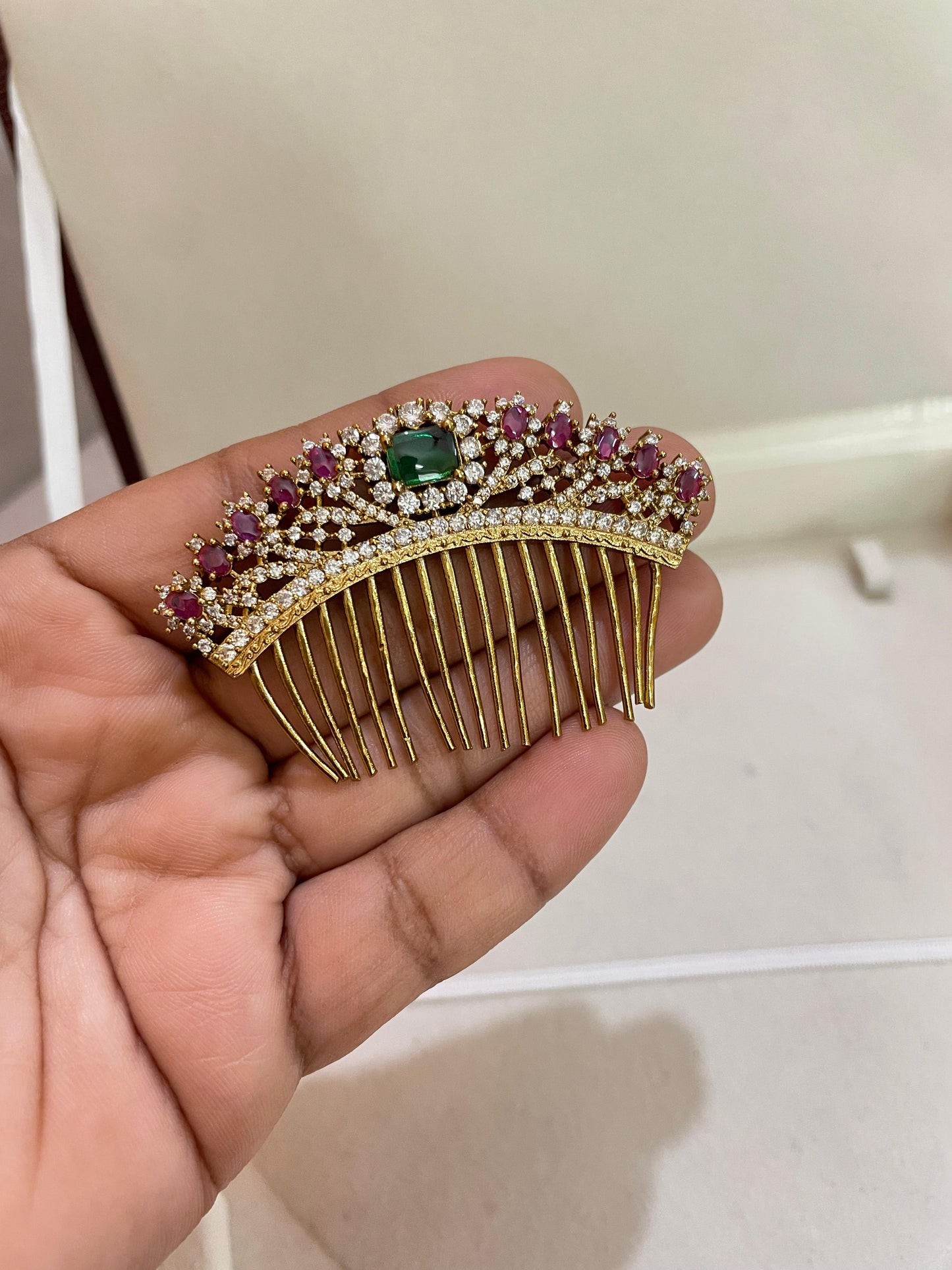Regal Ruby emerald hair accessories