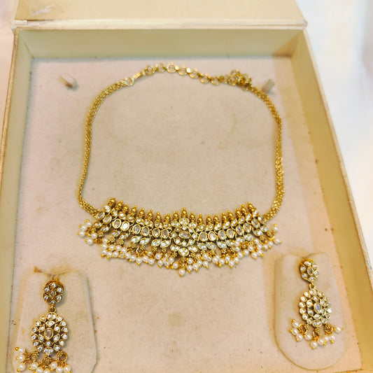 Classic Kemp choker set with pearl drops