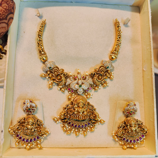 Grand Antique lakshmi Kanti necklace set